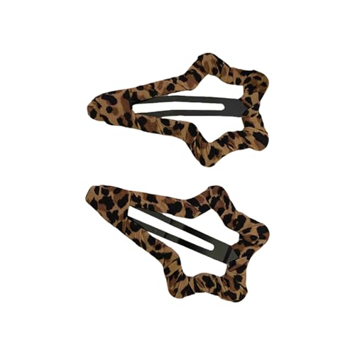 Modische Haarspangen im koreanischen Stil, Leopardenmuster, starker Halt, für verschiedene Outfits und formelle Anlässe, 2 Stück von YUGSHNKFC
