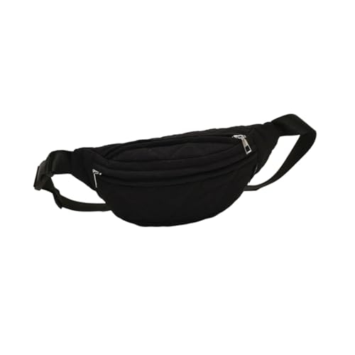 Modische Umhängetasche, lässige Hüfttasche, Schultertaschen mit mehreren Fächern und verstellbarem Riemen, Schwarz von YUGSHNKFC