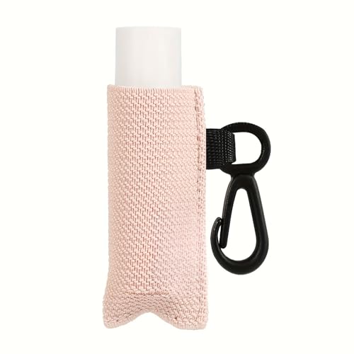 Modischer Lippenbalsam-Schlüsselanhänger, Lippenstift-Halter, Schlüsselanhänger, elastischer Clip auf Kosmetiktasche, praktisches Reise-Aufbewahrungszubehör, a von YUGSHNKFC