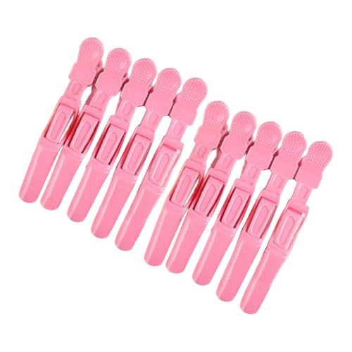 Professionelle Haarspangen für Damen, Kunststoff, mit breiten Zähnen, doppeltes Scharnier, 10 Stück von YUGSHNKFC