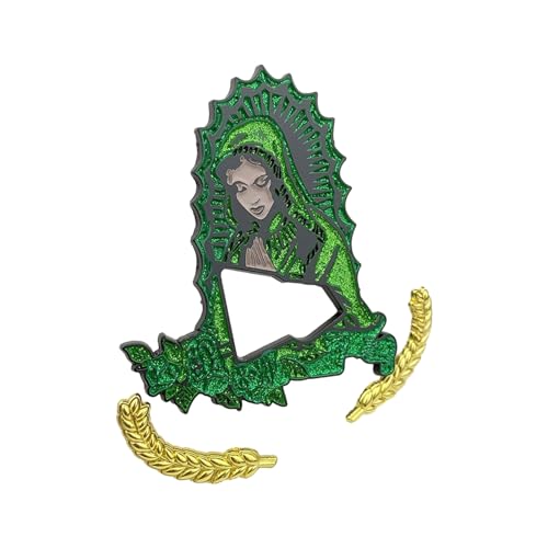Religiöse Pin Zarter Verzierung Jungfrau Sehensanlagen Pins Handgefertigtes Schmuck Elegante Hemdbeutel Abzeichen Handgefertigter von YUGSHNKFC