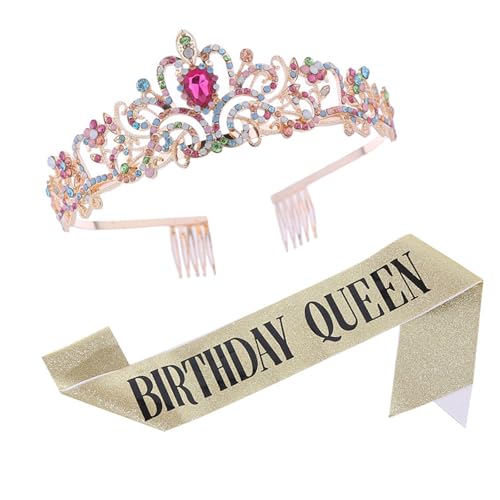 SPARKLING BURITED CROWNS Mit Passenden Flügel Für Erwachsene Frauen Strasssteine ​​Kopfstück Stylish Hochzeitszubehör Geburtstagsdekorationen von YUGSHNKFC