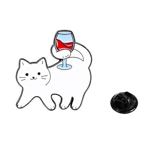 Schöne Katzen-Anstecknadel, modische Brosche für Kleidung, Taschen, für Freunde, Festivals, Abzeichen, Rucksack-Dekoration von YUGSHNKFC