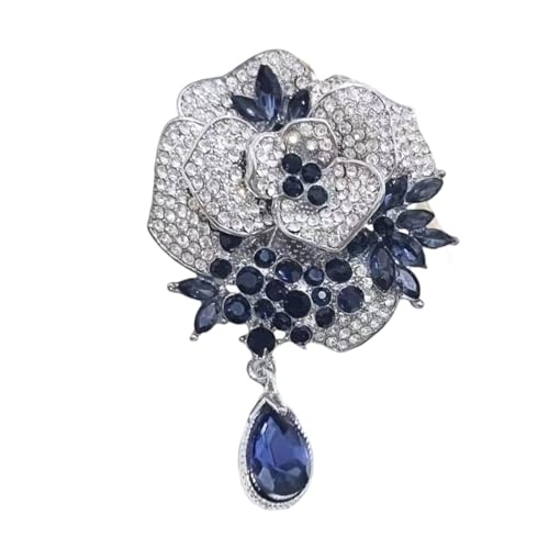 Seuchende Silberne Rosenbrosche Leichte Allergiefestes Design Sicherer Verschluss Für Abendkleider Und Tägliche Tragen Eleganter Frauenbrosche von YUGSHNKFC