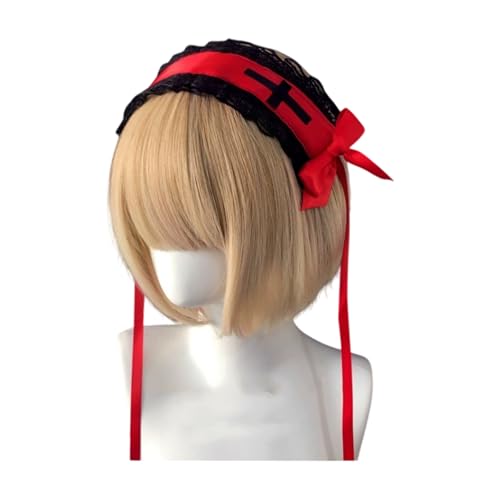 Spitzen-Stirnband mit Rüschen und Schleifendetails, das Ihren Look mit Raffinesse verschönert, geeignet für den täglichen Gebrauch und Festival von YUGSHNKFC