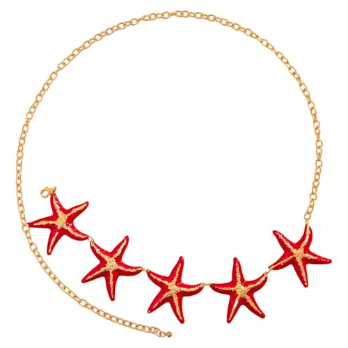 Sternfisch Taillenkette Für Weibliche Verstellbare Körperkette Auffällige Bauch Glänzende Taillenschmuck Für Urlaubsbekleidung Frauen Strandkleidung von YUGSHNKFC