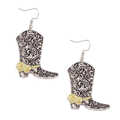 Stiefelform Rose Tropfen Ohrringe Bequeme Ohrschmuck Charm Ohrringe Mode Accessoire Baumeln Ohrringe Legierung Textur von YUGSHNKFC