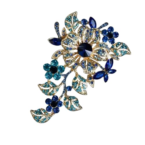Stilvolle Kristalle Brosche Retro Stile Schmuck Mit Komplizierten Designs Robuster Legierungsmaterialien Ideale Geschenke Für Ihre Kristalle Blumenstift von YUGSHNKFC