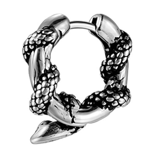 Stilvolle Punk Schlange Ohrringe Auffällige Legierungstextur Bequeme Schlange Für Tägliche Verschleiß Und Partys Modeschmuck von YUGSHNKFC
