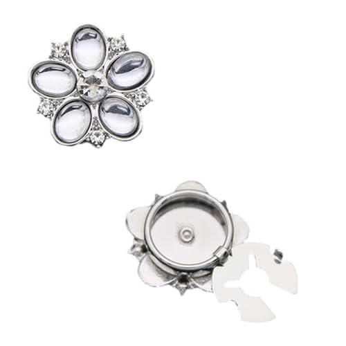 Strass-Blumenknopf-Abdeckungen, Hemd-Zubehör, ergonomisches Design, dekorativer Knopf mit sicherem Verschluss für formelle Veranstaltungen, Hemd-Accessoires von YUGSHNKFC