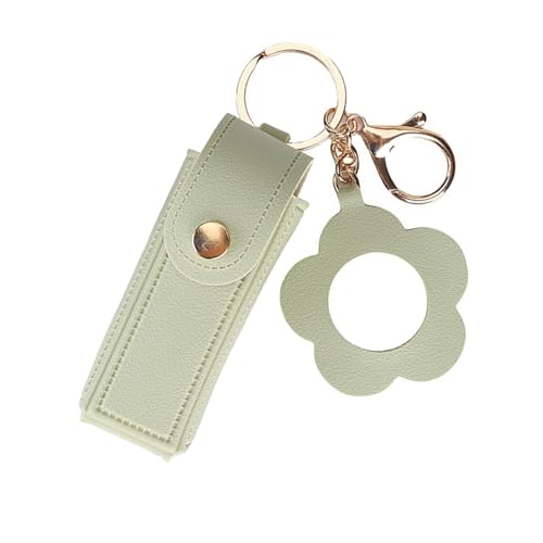 Trendige Lippenstift-Organizer-Tasche aus robusten Ledermaterialien für lange Nutzungsdauer, glatte Reißverschlüsse, Reise-Kosmetiktasche, grün, Einheitsgröße von YUGSHNKFC