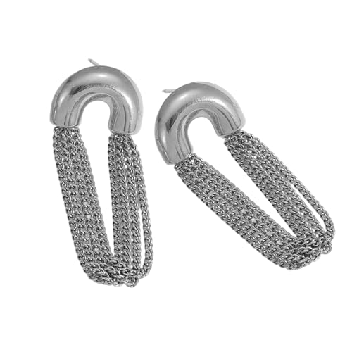 Trendige Schicht Fringe Dangle Ohrringe Tragbare Designs Edelstahl Für Lässige Formelle Outfits Modische Schicht Quasten Schmuck Schmuck von YUGSHNKFC