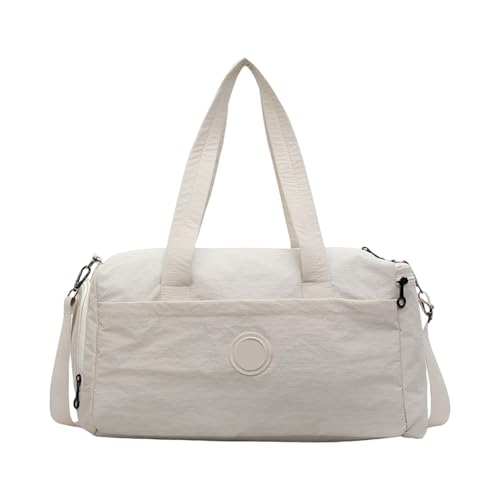 Turnbeutel mit Schuhfach Übernachtungstasche Training Sport Große Kapazität Reise Weekender Fitness Reisen Gym Training mit Schuhfach Gepäck, beige, Mass Beauty von YUGSHNKFC