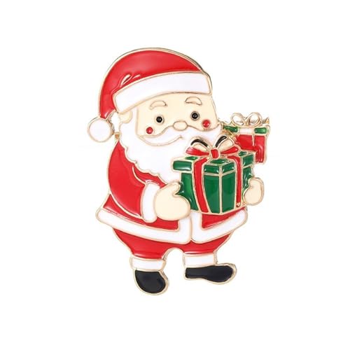 Urlaub Fröhliche Santa Pin Alloy Weihnachtsbrosche Für Jacken Hüte Taschen Dekoration Wiederverwendbare Feste Saison Schmuck Geschenk Santa Brosche Geschenk von YUGSHNKFC