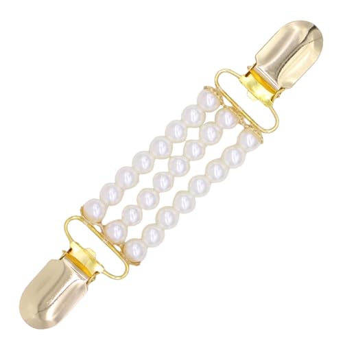 Vintage Perlen Pullover Cardigan Clip Elegant Kleidung Schmuck Acryl Textur Perlen Schal Clip Geschenk für Frauen von YUGSHNKFC