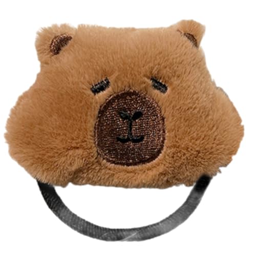 XIAHIOPT Capybara Stirnband Pelzhaargummi süße Capybara Haarspange pelzige Kopfbedeckung Capybara Geburtstagsparty von YUGSHNKFC