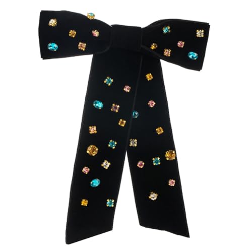XIAHIOPT Haarspange mit Feen-Schleife, Haarspange, Strass, Balletcore, Kopfbedeckung, elegante Schleife, niedliche Kopfbedeckung XIAHIOPT Haarspange mit Feen-Schleife, Haarspange, Strass, Balletcore, Kopfbedeckung, elegante Schleife, niedliche Kopfbedeckung von YUGSHNKFC