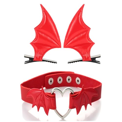 XIAHIOPT Haarspangen für Mädchen, Halloween, Cosplay, Teufelsflügel, Haarnadel, Kopfbedeckung, Punk, Haarschmuck, einzigartige schwarze Kopfbedeckung XIAHIOPT Haarspangen für Mädchen, Halloween, Cosplay, Teufelsflügel, Haarnadel, Kopfbedeckung, Punk, Haarschmuck, einzigartige schwarze Kopfbedeckung von YUGSHNKFC