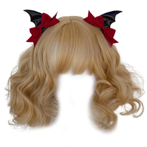 XIAHIOPT Haarspangen für Mädchen, Halloween, Cosplay, Teufelsflügel, Haarnadel, Kopfbedeckung, Punk, Haarschmuck, einzigartige schwarze Kopfbedeckung XIAHIOPT Haarspangen für Mädchen, Halloween, Cosplay, Teufelsflügel, Haarnadel, Kopfbedeckung, Punk, Haarschmuck, einzigartige schwarze Kopfbedeckung von YUGSHNKFC