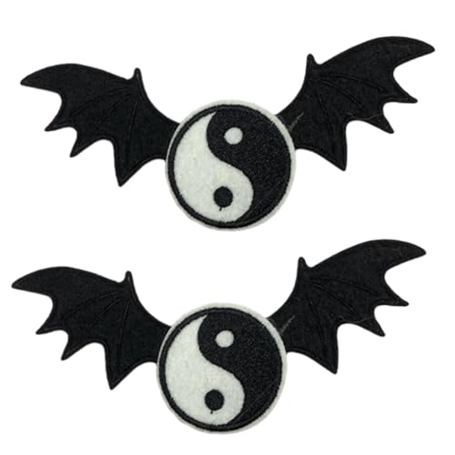 XIAHIOPT Mädchen-Haarspangen, Taiji-Bagua, Halloween, Cosplay, Teufelsflügel, Haarnadel, Kopfbedeckung, Punk, Haarschmuck, einzigartige schwarze Kopfbedeckung XIAHIOPT Mädchen-Haarspangen, Taiji-Bagua, Halloween, Cosplay, Teufelsflügel, Haarnadel, Kopfbedeckung, Punk, Haarschmuck, einzigartige schwarze Kopfbedeckung von YUGSHNKFC