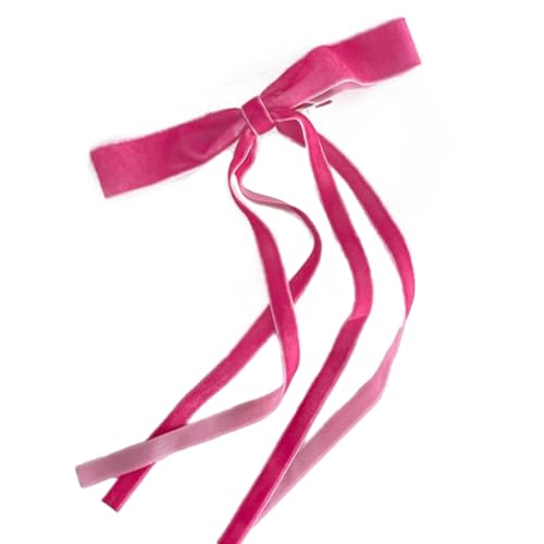 XIAHIOPT Modische Samt-Haarspange mit Schleife, lange Haarspangen, Vintage-Seitenclips, Party-Haarschmuck, Schmuck, Haar-Seitenclips XIAHIOPT Modische Samt-Haarspange mit Schleife, lange Haarspangen, Vintage-Seitenclips, Party-Haarschmuck, Schmuck, Haar-Seitenclips von YUGSHNKFC