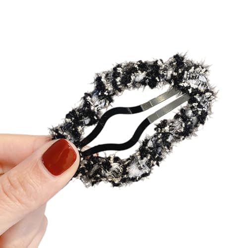 XIAHIOPT Strickgarn, Haarspange, süße Mädchen-Haarspange, Legierung, Haarstyling-Zubehör für dünnes Haar, koreanischer Kopfschmuck von YUGSHNKFC