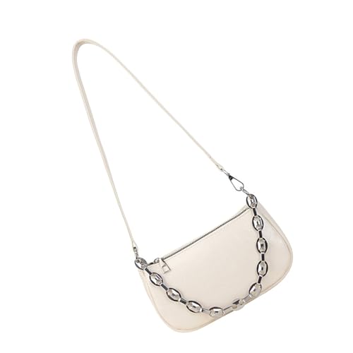 YUGSHNKFC 1. Metallketten Crossbody Bag Einstellbare PU Schultertasche Leichtes Multi Tocket Kompakt Täglich Gebrauchs Achselbeutel von YUGSHNKFC