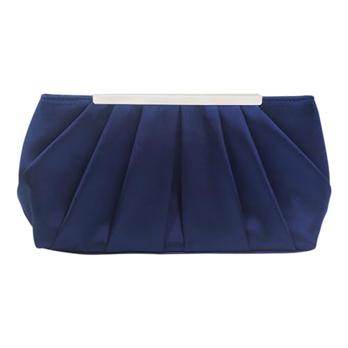 YUGSHNKFC 2023 Abendtasche Formelle Dame Geldbalett Bankett Hochzeit Kupplung Handtasche Für Mädchen Frauen Plissierte Umhängetasche Mit Kettengriff Geldbörsen von YUGSHNKFC