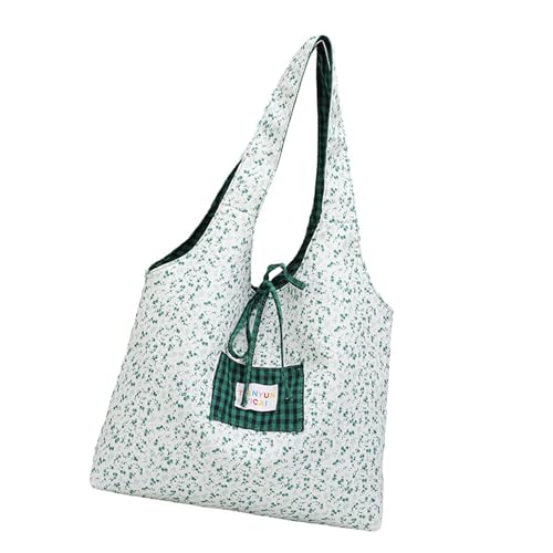 YUGSHNKFC Ästhetische Leinwand Getötet Tasche Wiederverwendbare Schulter Für Frauen Lässig Urlaubseinkaufsarbeit Fitnessstudio Blumentaschen Blumen Schulter von YUGSHNKFC