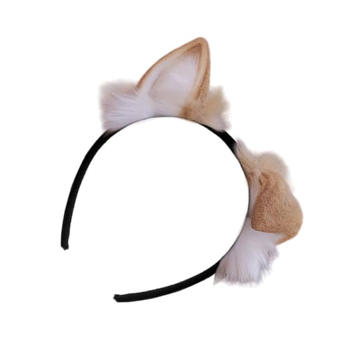 YUGSHNKFC Anime-Haarband für Cosplay, japanischer Hundeohr-Haarreif, Halloween-Event, Haarband, Animationskostüm, Maskeraden, Kopfbedeckung von YUGSHNKFC