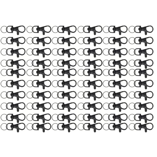 YUGSHNKFC Bulk 60 Metal Swivels Schlüsselbund Accessoires Für Handwerksliebhaber Und Kreative Geschenkprojekte Hummerklauenverschluss Haken Schlüsselbund Schmuck Schmuck von YUGSHNKFC