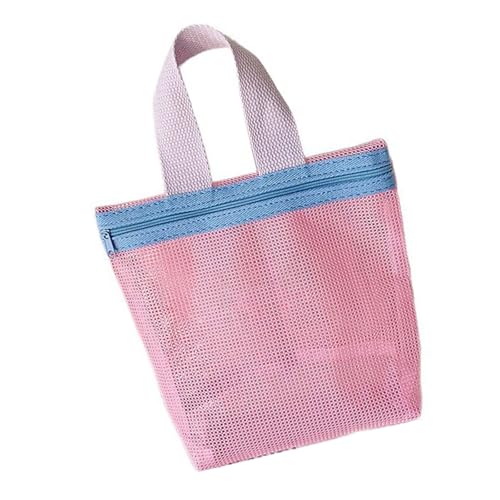 YUGSHNKFC Bunte Mesh Beach Toted Bags Swimming Pool Beutel Reisen Kosmetiktasche Faltbare Tragbare Toiletten Für Frauen Bad Toilettenorganisator Organisierten von YUGSHNKFC