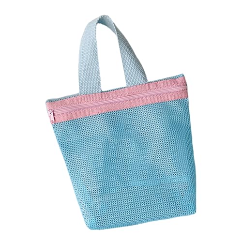 YUGSHNKFC Bunte Mesh Beach Toted Bags Swimming Pool Beutel Reisen Kosmetiktasche Faltbare Tragbare Toiletten Für Frauen Bad Toilettenorganisator Organisierten von YUGSHNKFC