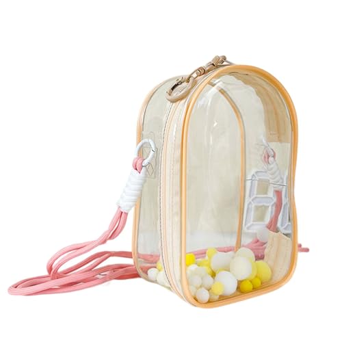 YUGSHNKFC Crossbody Umhängetasche Klarer PVC Veranstalter Abnehmbar Einstellbare Gurt Crossbody Tasche Für Reisebotten Camping Wandern Leichtes Babygetriebe Organizer von YUGSHNKFC