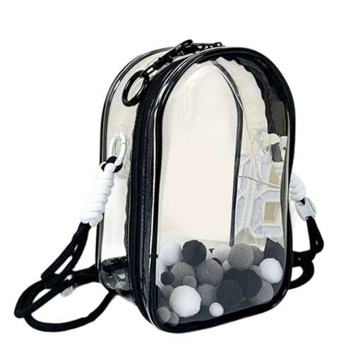 YUGSHNKFC Crossbody Umhängetasche Klarer PVC Veranstalter Abnehmbar Einstellbare Gurt Crossbody Tasche Für Reisebotten Camping Wandern Leichtes Babygetriebe Organizer von YUGSHNKFC