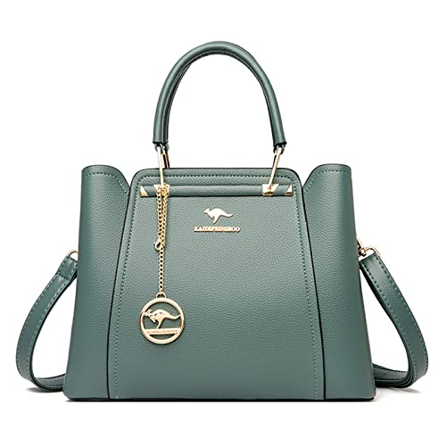 YUGSHNKFC Damen Umhängetasche Große Kapazität Handtasche Frauen Crossbody Mode PU Leather Weibliche Messengerin Großer Kapazität Messenger Für Frauen Weiche Pu Luxus Crossbody von YUGSHNKFC