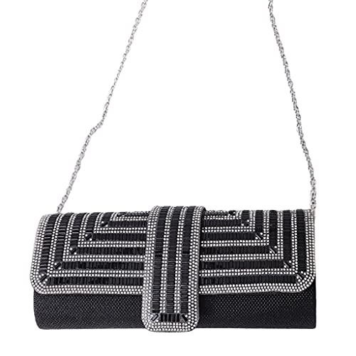 YUGSHNKFC Damenabendkupplungsbeutel Für Tasche Retro Hochzeit Bankett Handtasche Retro Funkelnde Party Prom Geldbörsen Crystal Crossbody Taschen Für Frauen Clutch Geldbörse von YUGSHNKFC