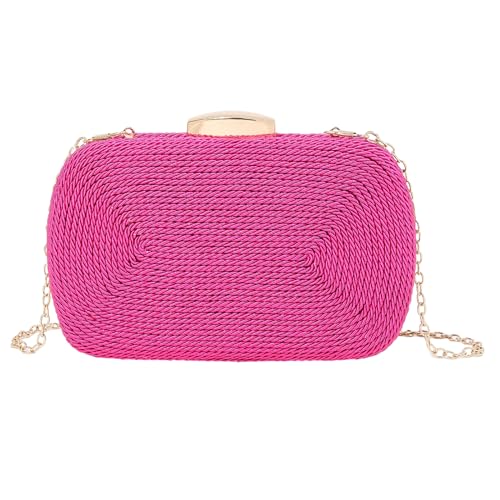 YUGSHNKFC Einzigartige Abendtasche mit Kettenglieder, vielseitig einsetzbar und Schultertasche für verschiedene Anlässe, gewebte Textur, a, One Size von YUGSHNKFC