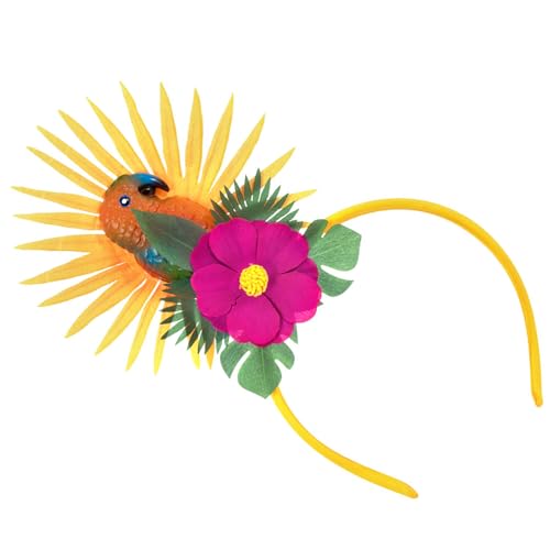 YUGSHNKFC Einzigartige LED-Stirnbänder mit Papageien-Motiv, modisches Damen-Haarteil, Weihnachts-Kopfschmuck für Trendsetter und Partyliebhaber von YUGSHNKFC