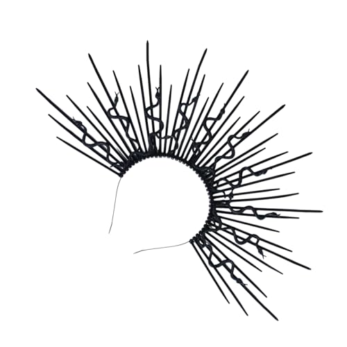 YUGSHNKFC Einzigartiger Punk-Schlangen-Haarreif für Erwachsene, Haarreif mit Metallic- und Schlangen-Cosplay-Dienstmädchen von YUGSHNKFC