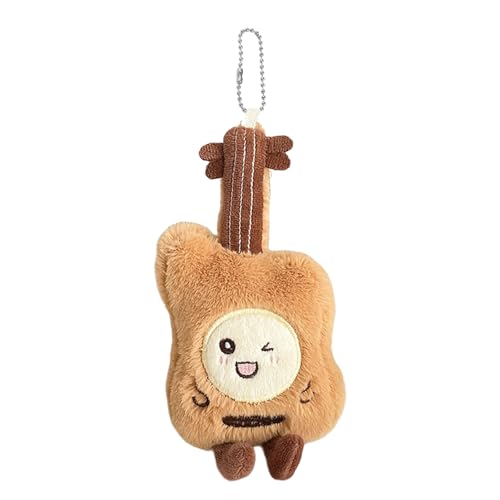 YUGSHNKFC Event Catching Violin Plüschspielzeug Keychain Weichgefüllte Beutel Dekoration Schlüsselhalter Schlüsselbund Für Rucksäcke Geldbörsen Geschenke Plüsch Geigenzubehör Für Rucksäcke von YUGSHNKFC