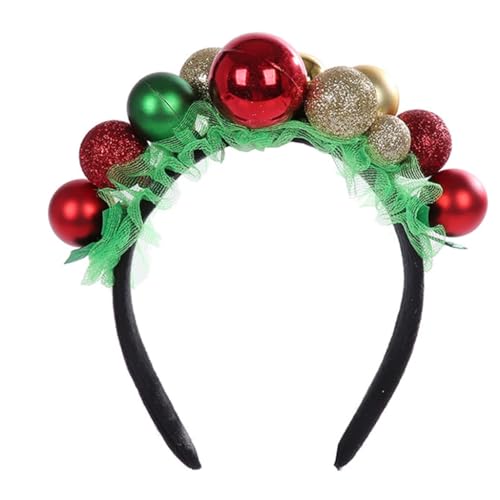 YUGSHNKFC Frohe Weihnachten Dekorationen Bunte Glocken Hairhoop Bühnenauftritte Stirnband Erwachsene Kinder Party Requisiten Zubehör von YUGSHNKFC