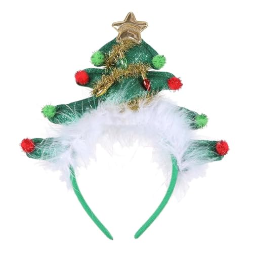 YUGSHNKFC Frohe Weihnachten Dekorationen Party Requisiten Hairhoop Weihnachtsbaum Stirnband Bühnenrequisiten Haarband Festival Supplies von YUGSHNKFC