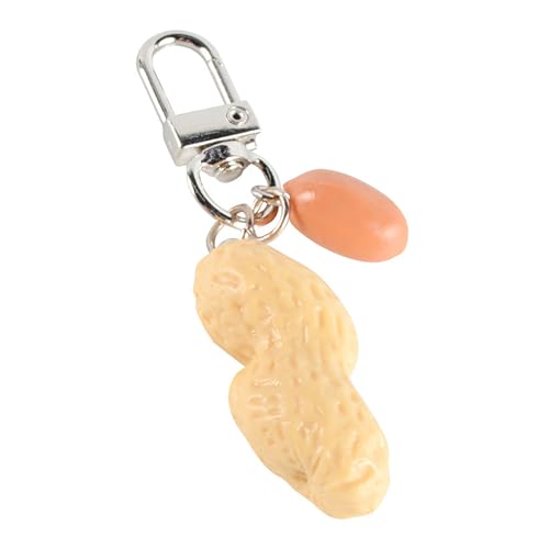 YUGSHNKFC Fun Bag Peanut Keyrings Bag Charme Schmuck Einzigartige PVC Legierung Schlüsselbund Für Modestudenten Und Jugendliche Erwachsene Simulation Erdnussschlüsselkette Geeignet von YUGSHNKFC