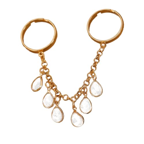 YUGSHNKFC Geometrische Fringe Open Rings Handschmuck Fashion Fingerlegierung Textur Geeignet Für Mode Enthusiasten Präsentieren Legierungserklärung von YUGSHNKFC