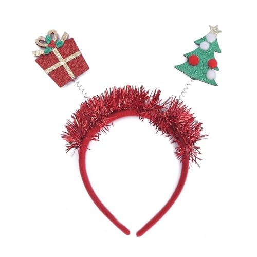 YUGSHNKFC Haarreif für Erwachsene, Teenager, Pailletten, Weihnachtsbaum und Kastenform, Festival-Haarreif für Party-Auftritte, Unisex-Kopfschmuck von YUGSHNKFC