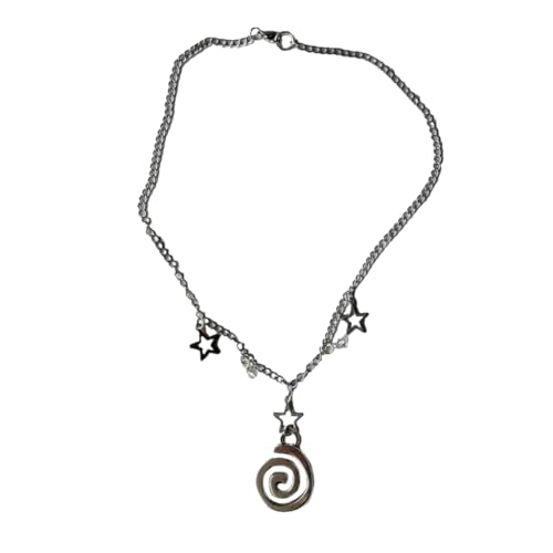 YUGSHNKFC Halskette mit Stern-Anhänger aus Temperament, niedlich, cool, Halsband, Halskette, Modeschmuck, Metall YUGSHNKFC Halskette mit Stern-Anhänger aus Temperament, niedlich, cool, Halsband, Halskette, Modeschmuck, Metall von YUGSHNKFC