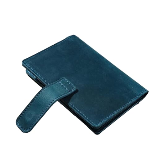 YUGSHNKFC Halter Leder Reise Wallet Case mit Blockierung Reisedokumente für Visitenkarte Kreditkarte, blau von YUGSHNKFC