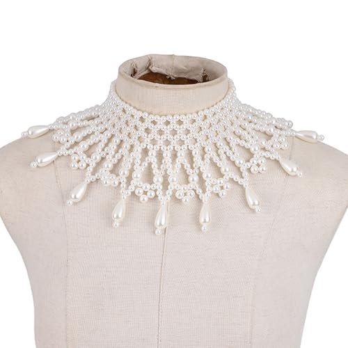 YUGSHNKFC Handgefertigte Perlen Halskette Multi Layered Schmuck Schulter Körperkettenschalkragen Für Hochzeiten Partys Perlen YUGSHNKFC Handgefertigte Perlen Halskette Multi Layered Schmuck Schulter Körperkettenschalkragen Für Hochzeiten Partys Perlen von YUGSHNKFC