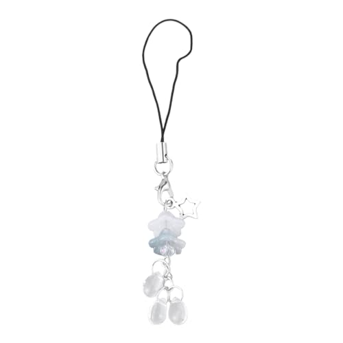 YUGSHNKFC Handgefertigtes Süßes Telefon Charme Frauen Star Anhänger Keychain Gurt Lanyard Mit Quallen Handtasche Rucksackzubehör von YUGSHNKFC